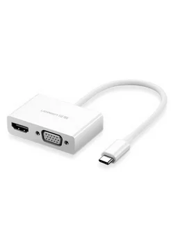 Адаптер MM123 (30843) USB Type C to HDMI + VGA Converter