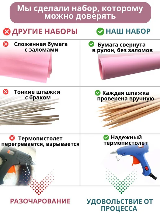 ARMIGO Букет роз из атласных лент подарок на день матери, вариант, фото 6