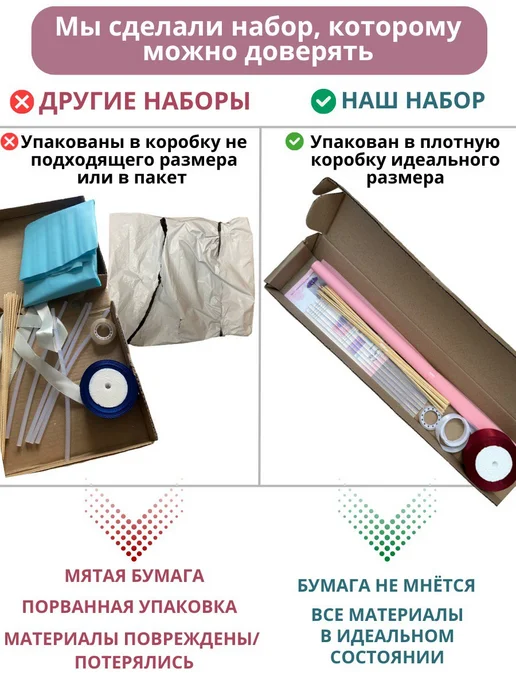 ARMIGO Букет роз из атласных лент подарок на день матери, вариант, фото 7