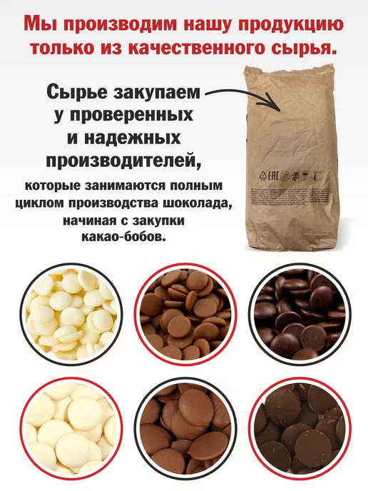 Шоколад и К Шоколад кондитерский молочный 1 кг бельгийский в каплях, 0,5 кг, фото 2