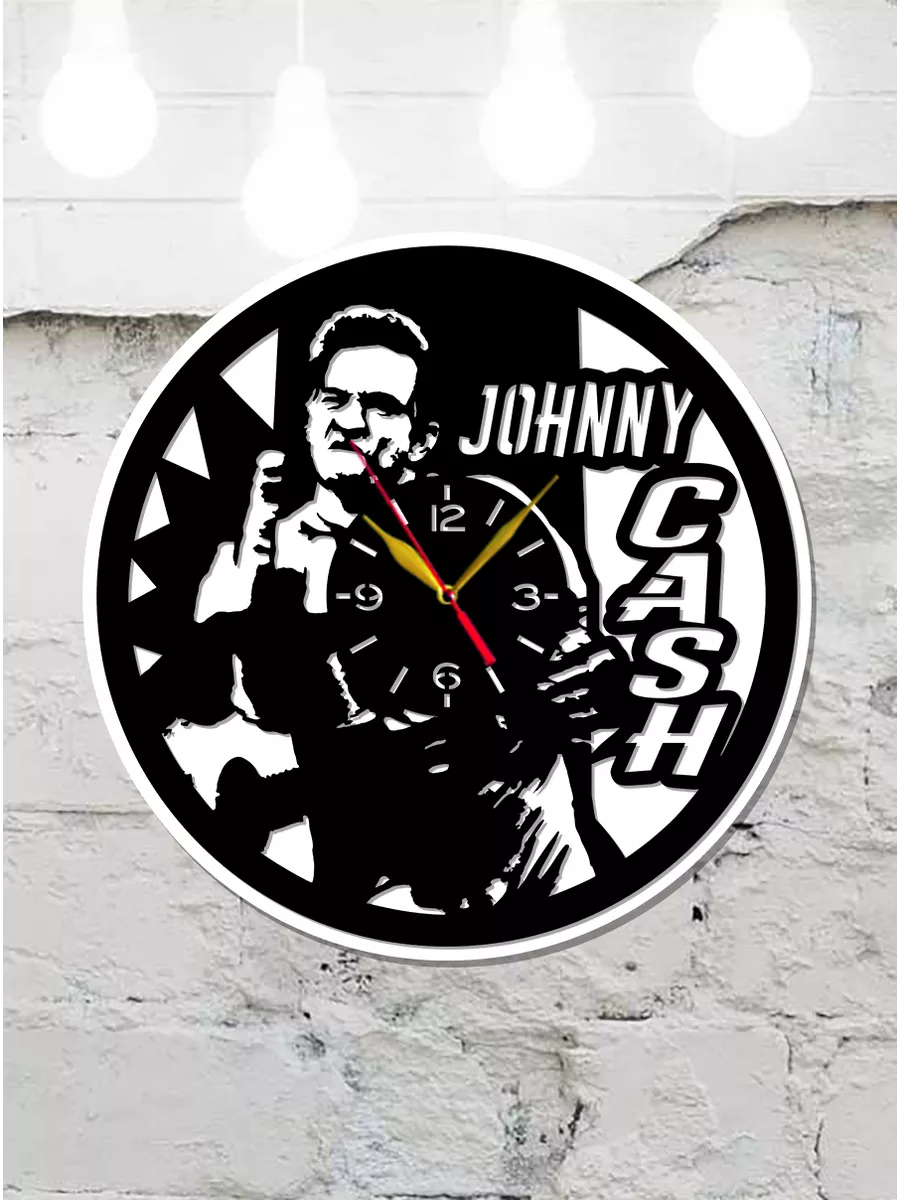 Настенные часы Johnny Cash, Джонни Кэш — фото 4