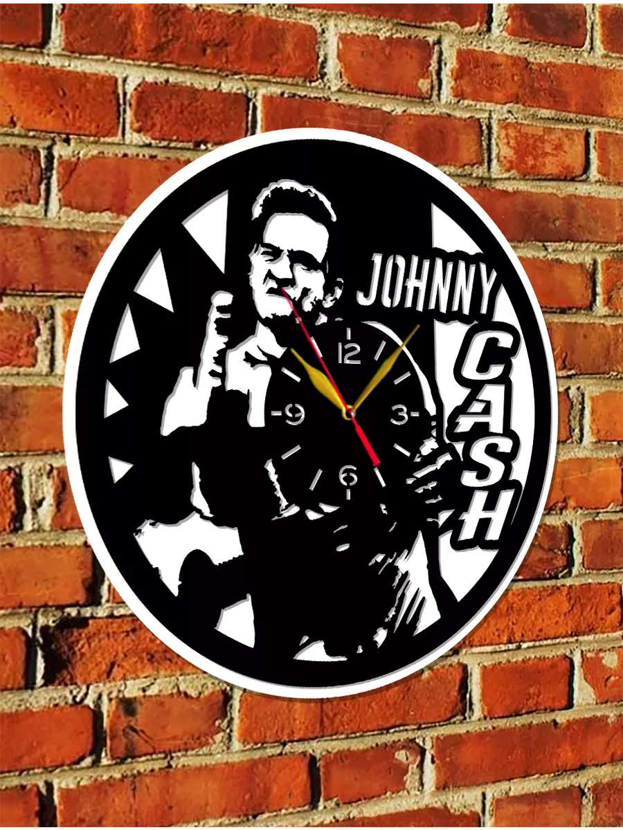 Настенные часы Johnny Cash, Джонни Кэш — фото 6