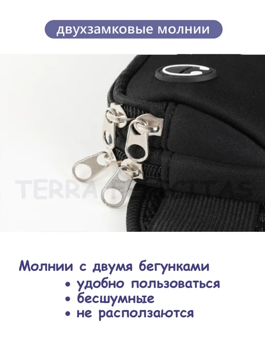 TERRA FELICITAS Сумка для бега на пояс, черный, фото 6