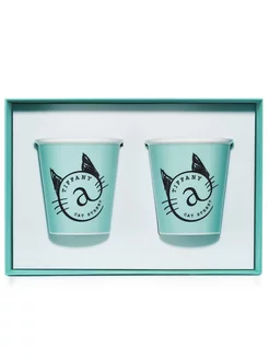 Стаканы Tiffany cat street керамика