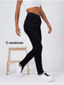 Брюки велвет утепленные на меху hx shop 253383583 купить за 1 543 ₽ в интернет-магазине Wildberries