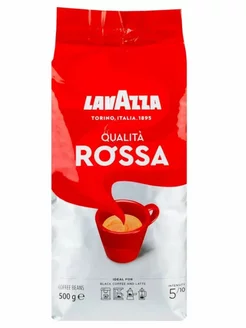 Кофе в зернах Qualita Rossa, 500 гр Lavazza 253397479 купить за 636 ₽ в интернет-магазине Wildberries