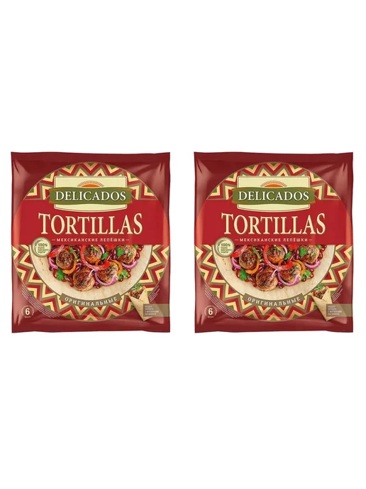 DELICADOS Тортильи пшеничные оригинальные, 400 г, 2 шт, 400 г, 2 шт