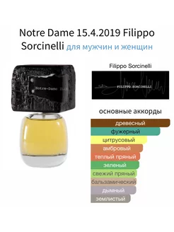 FILIPPO SORCINELLI Notre Dame 15.4.2019 Пробник 2 мл Hobby Perfume 253440842 купить за 959 ₽ в интернет-магазине Wildberries