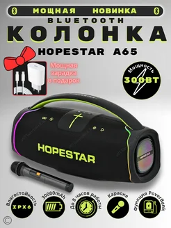 Беспроводная музыкальная колонка блютуз с микрофоном А65 Hopestar 253644979 купить за 13 093 ₽ в интернет-магазине Wildberries