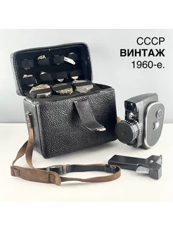 Винтажный киносъемочный аппарат "КВАРЦ-2М". СССР, 1960-е