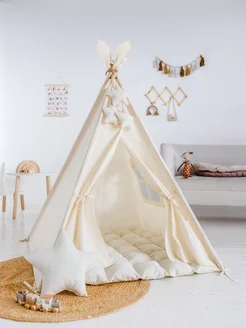 Вигвам с ковриком шалаш детский Tipi.room 253654607 купить за 5 985 ₽ в интернет-магазине Wildberries