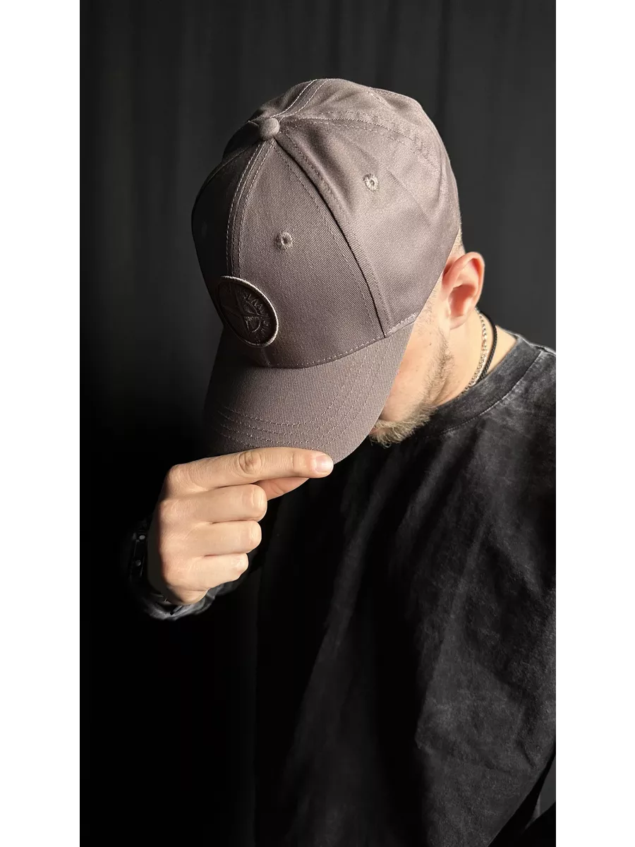 Кепка Stone Island серо-фиолетовый