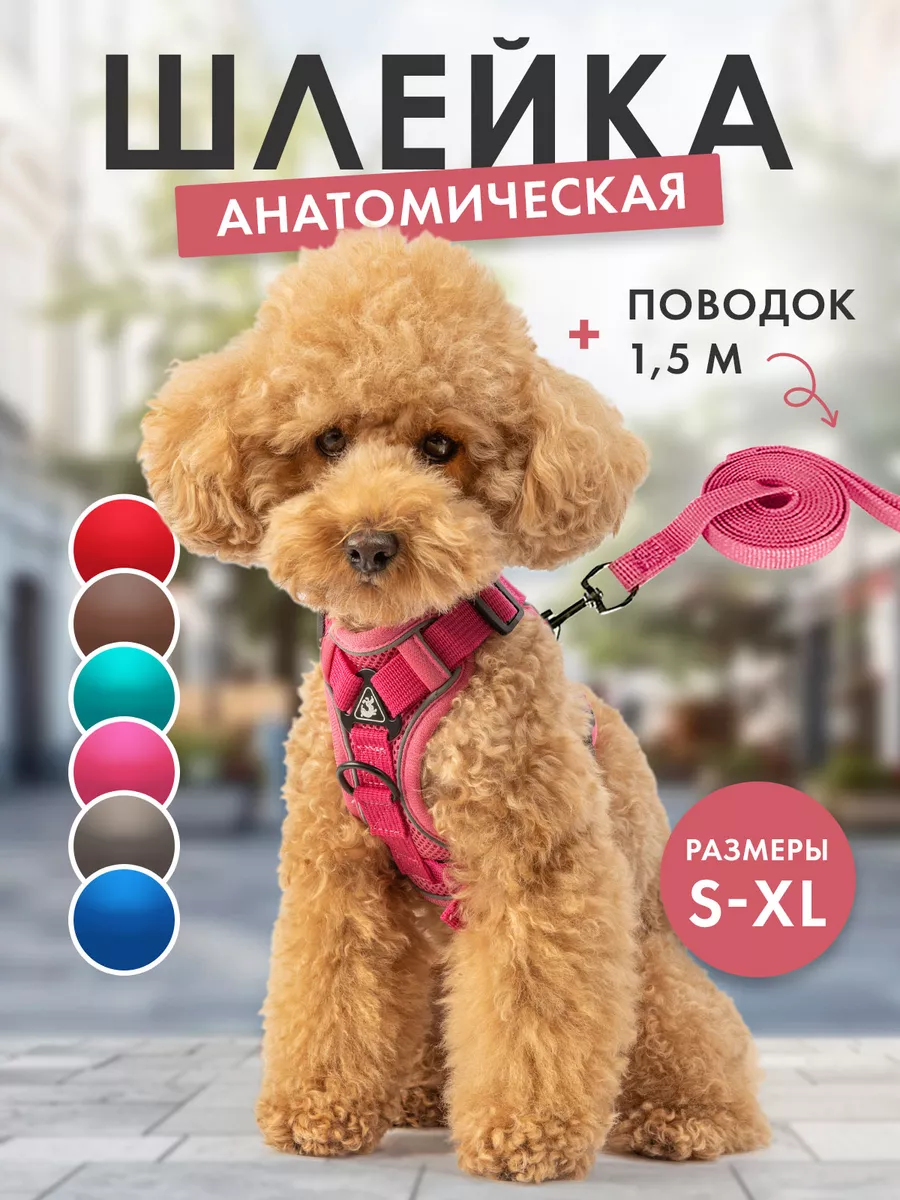 Шлейка для собак и кошек с...