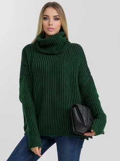 Свитер вязаный оверсайз с горлом объемный Zara 253745476 купить за 1 115 ₽ в интернет-магазине Wildberries