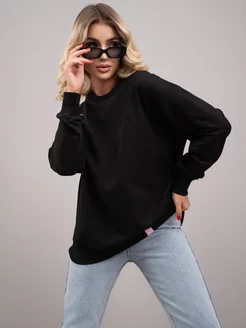 Свитшот женский без начеса оверсайз