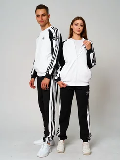 костюм спортивный на молнии adidas 253773162 купить за 4 200 ₽ в интернет-магазине Wildberries