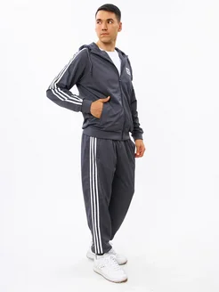 костюм спортивный на молнии adidas 253773165 купить за 4 420 ₽ в интернет-магазине Wildberries