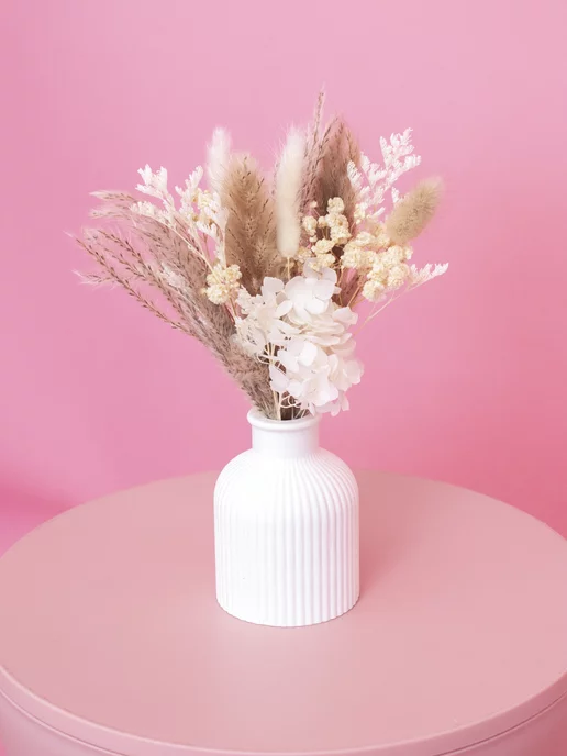 ENiNE decor Сухоцвет декор букет в вазу стабилизированные цветы, вариант