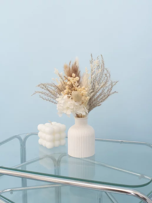 ENiNE decor Сухоцвет декор букет в вазу стабилизированные цветы, вариант, фото 5