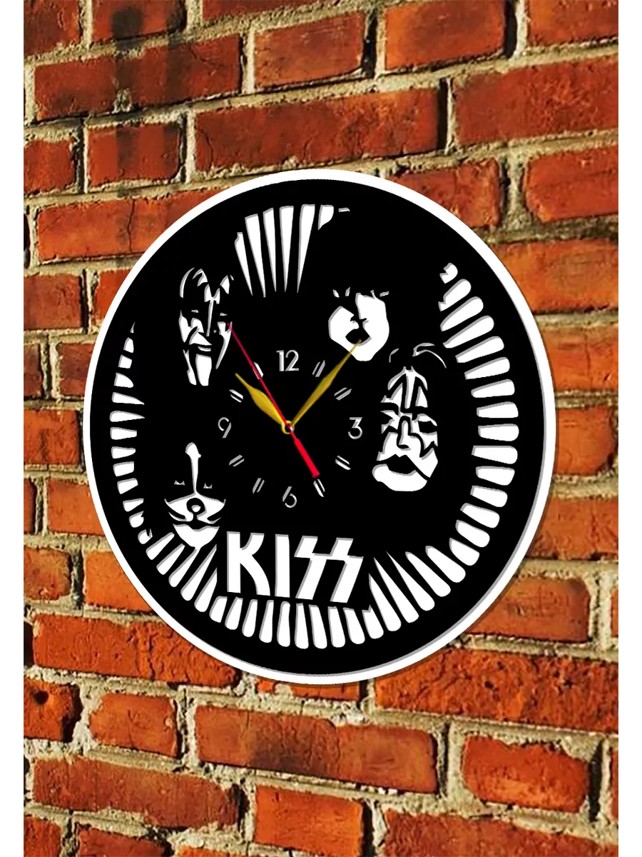 Настенные часы группа Kiss, Кисс, Джин Симмонс — фото 5