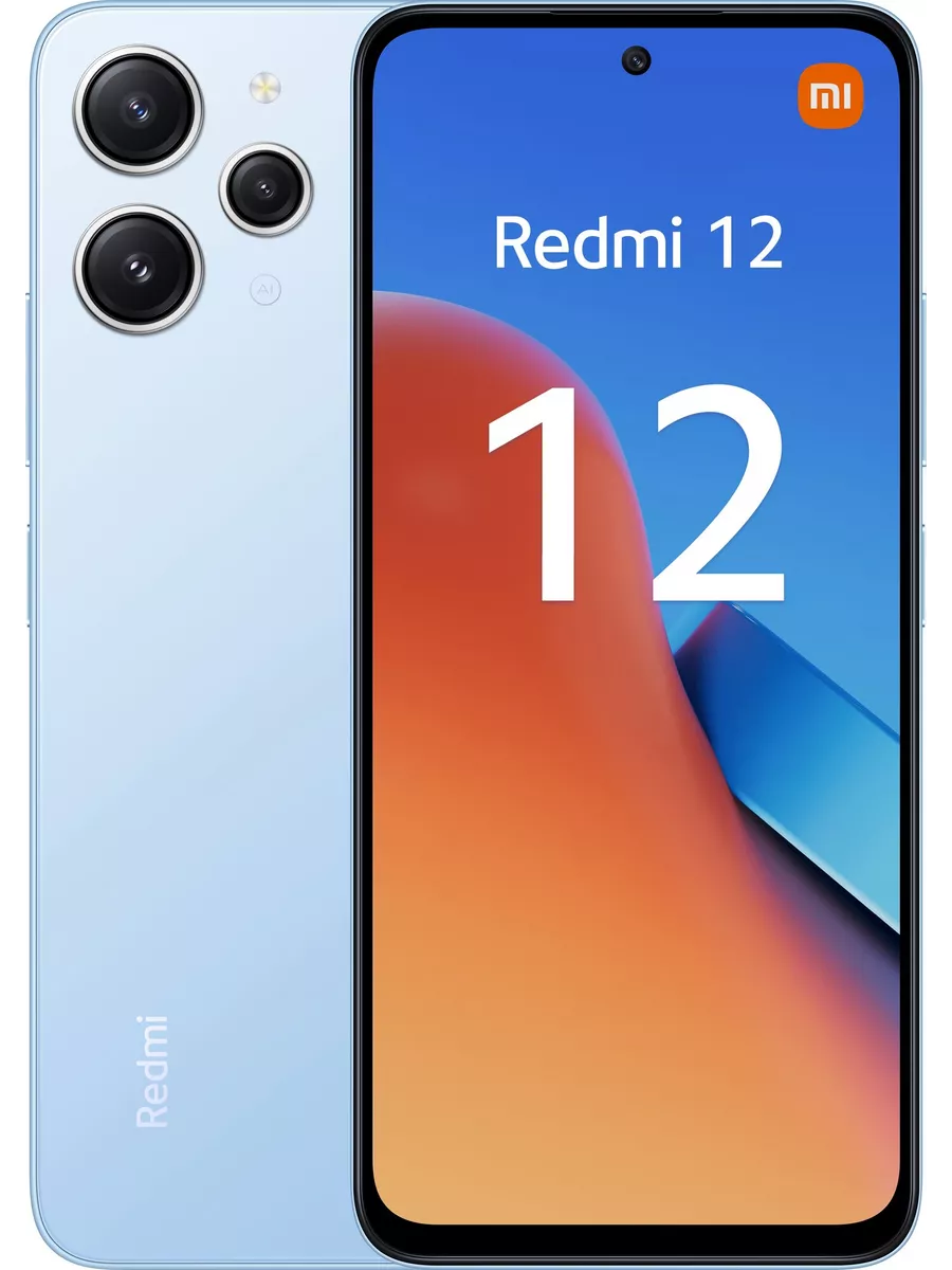 Смартфон Redmi 12 8 256Гб голубой РСТ Xiaomi 253931475 купить за 17 839 ₽ в интернет‑магазине Wildberries