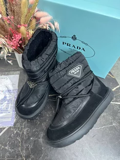 Ботинки зимние Prada с натуральным мехом Premium Shoes 253953830 купить за 3 404 ₽ в интернет-магазине Wildberries