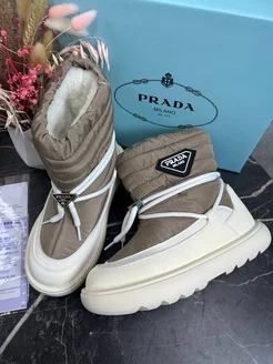 Ботинки зимние Prada с натуральным мехом Premium Shoes 253953836 купить за 3 120 ₽ в интернет-магазине Wildberries