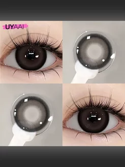 Цветные контактные линзы-Black-14.5mm, 2 шт UYAAI 254167626 купить за 295 ₽ в интернет-магазине Wildberries