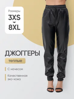 Джоггеры кожаные утепленные на флисе Shana Style 254289082 купить за 1 363 ₽ в интернет-магазине Wildberries