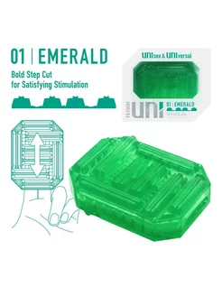 Мастурбатор Uni Emerald