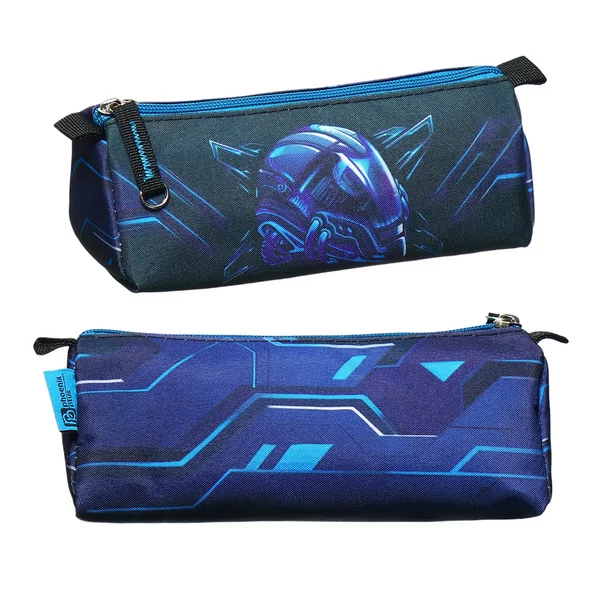 Пенал мягкий, 1 отделение Феникс Астронавт синий