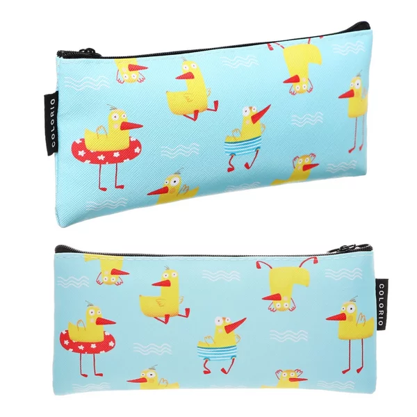 Пенал мягкий, голубой,