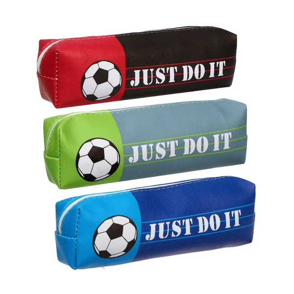 Пенал школьный на молнии Футбольный мяч, Микс