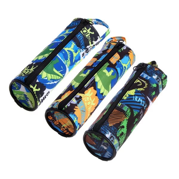 Пенал-тубус школьный на молнии Микс Динозавры