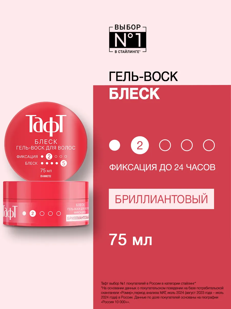 Гель-воск для волос Блеск 75...