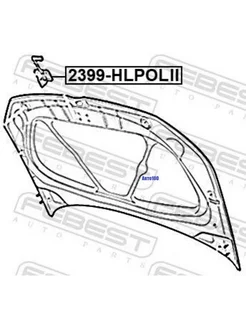 Замок капота VOLKSWAGEN POLO