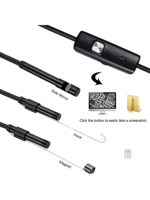 Орбита Эндоскоп USB для смартфонов (7мм, 480р, 2м) OT-SME13, 2 м, фото 2