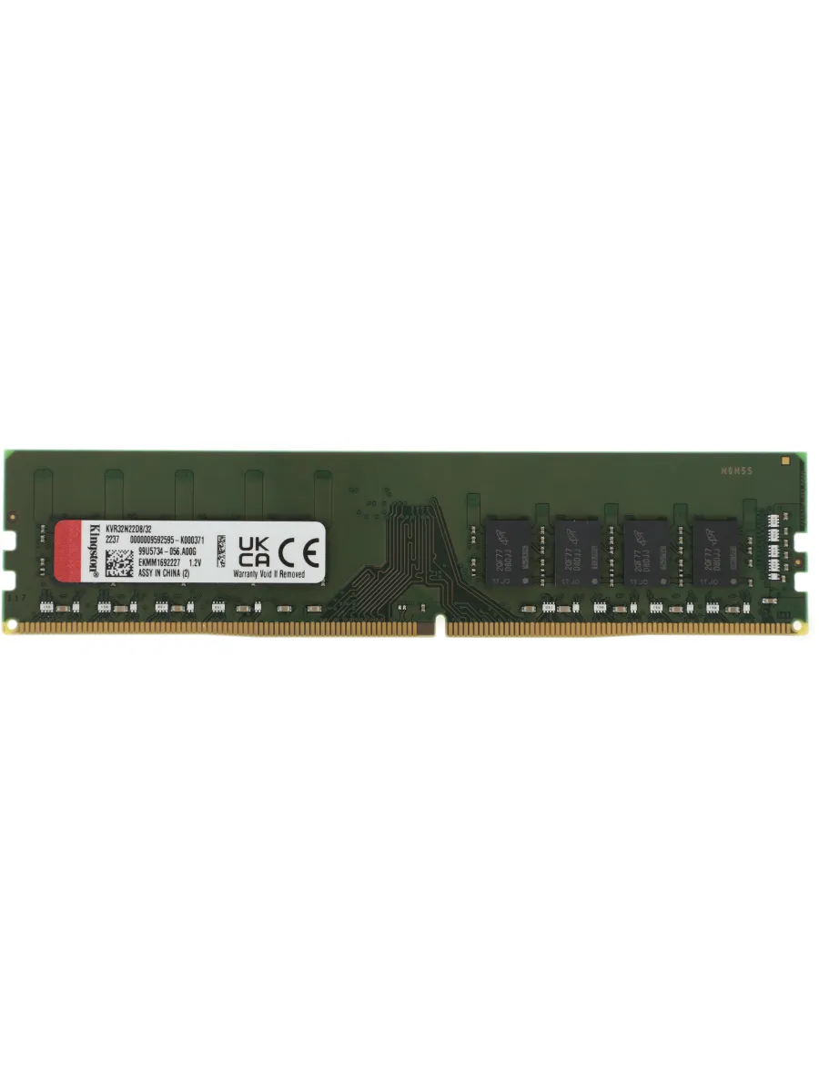 Kingston Память DDR4 32GB 3200MHz KVR32N22D8 32 Valueram RTL PC4-2560