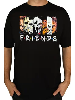 Футболка оверсайз y2k Horror Friends Smerch 254505514 купить за 426 ₽ в интернет-магазине Wildberries