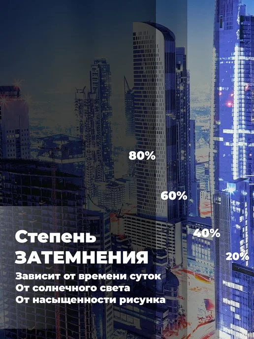 МарТекс Фотошторы занавески в гостиную в спальню город 290*270, 290x270, фото 5