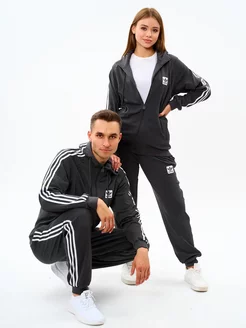 костюм спортивный на молнии adidas 254561017 купить за 4 200 ₽ в интернет-магазине Wildberries