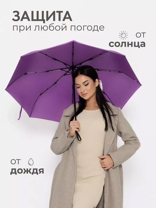 Umbrella World Зонт черный автомат антиветер, вариант, фото 4