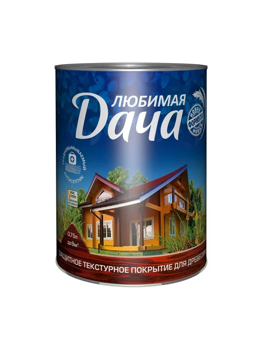 ЛЮБИМАЯ ДАЧА Пропитка защитно-декоративная для дерева 0,75л орегон, 750 мл, фото 2