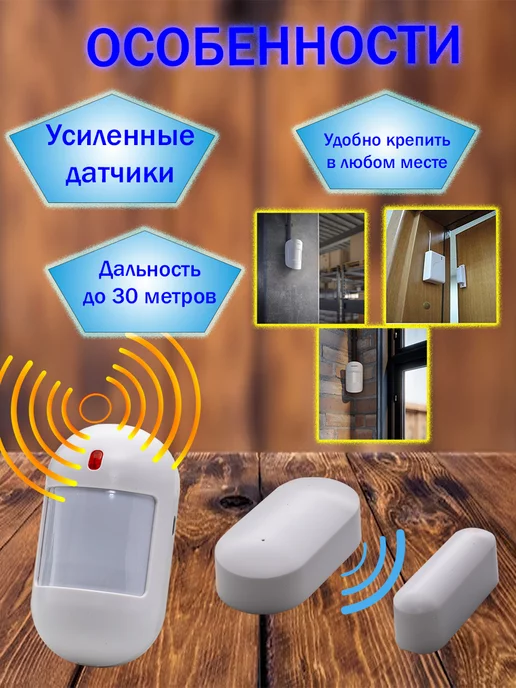 OKO PLUS Домашняя беспроводная GSM+WI-FI сигнализация, вариант, фото 3