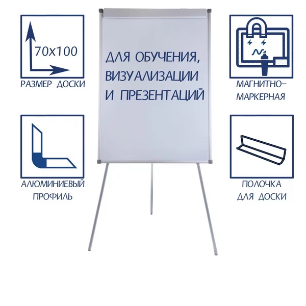Флипчарт магнитно-маркерный, стандарт