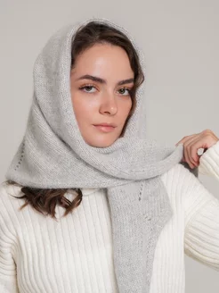 Косынка ажур из ангоры шарф платок теплый на шею Dika Knit 254762922 купить за 1 238 ₽ в интернет-магазине Wildberries