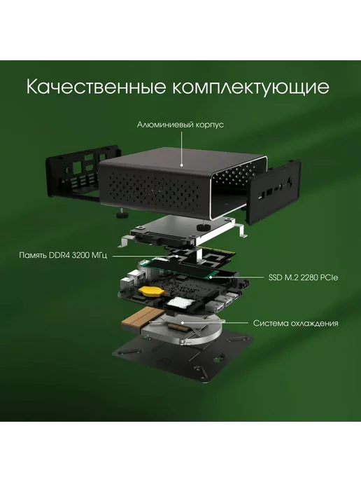 Digma Pro Неттоп Minimax U1 i3 1215U (1.2) 8Gb SSD256Gb Win 11 Pro, 8 ГБ, фото 5