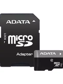 Карта памяти microSDXC 64GB AUSDX64GUICL10-RA1+Adapter