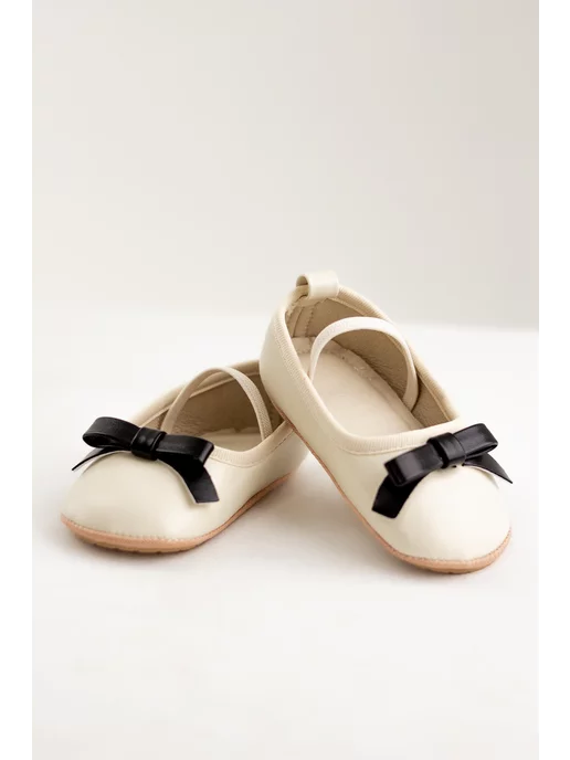 Pretty Baby Пинетки туфли для новорожденных малышей для девочки, черный, фото 3