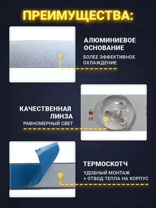 Zipov Подсветка 32" LED315D10-07(B) для ТВ Telefunken и др, вариант, фото 2